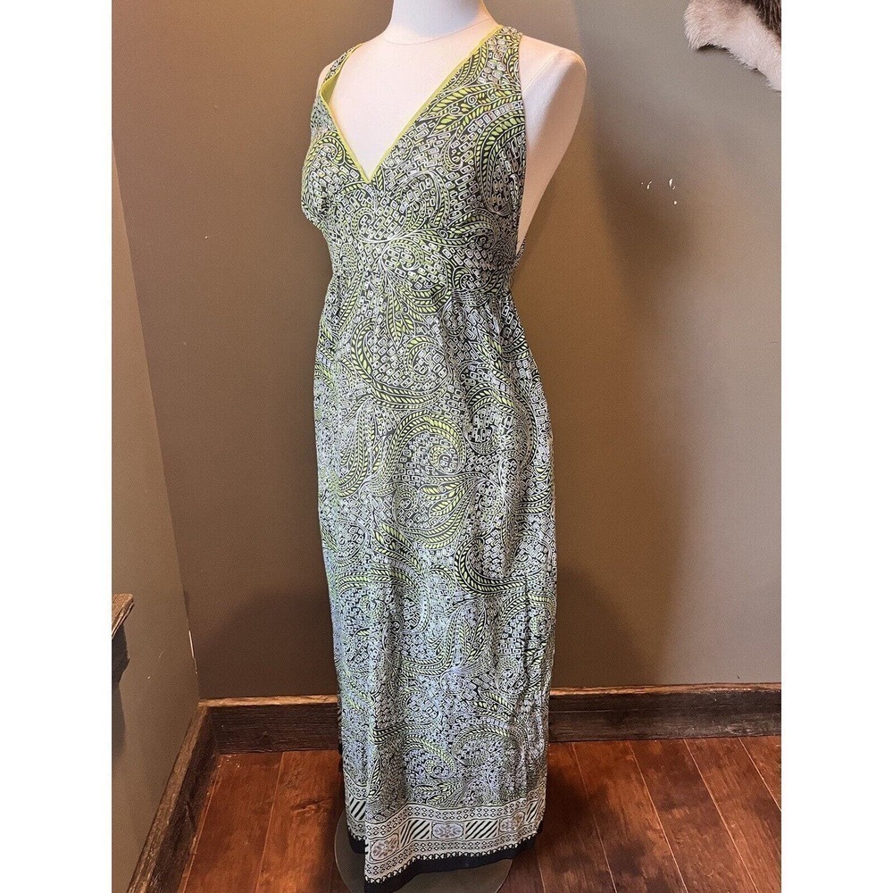 Burning Torch Womens Cotton Abstract Print Open Back Sundress Multicolor Size M